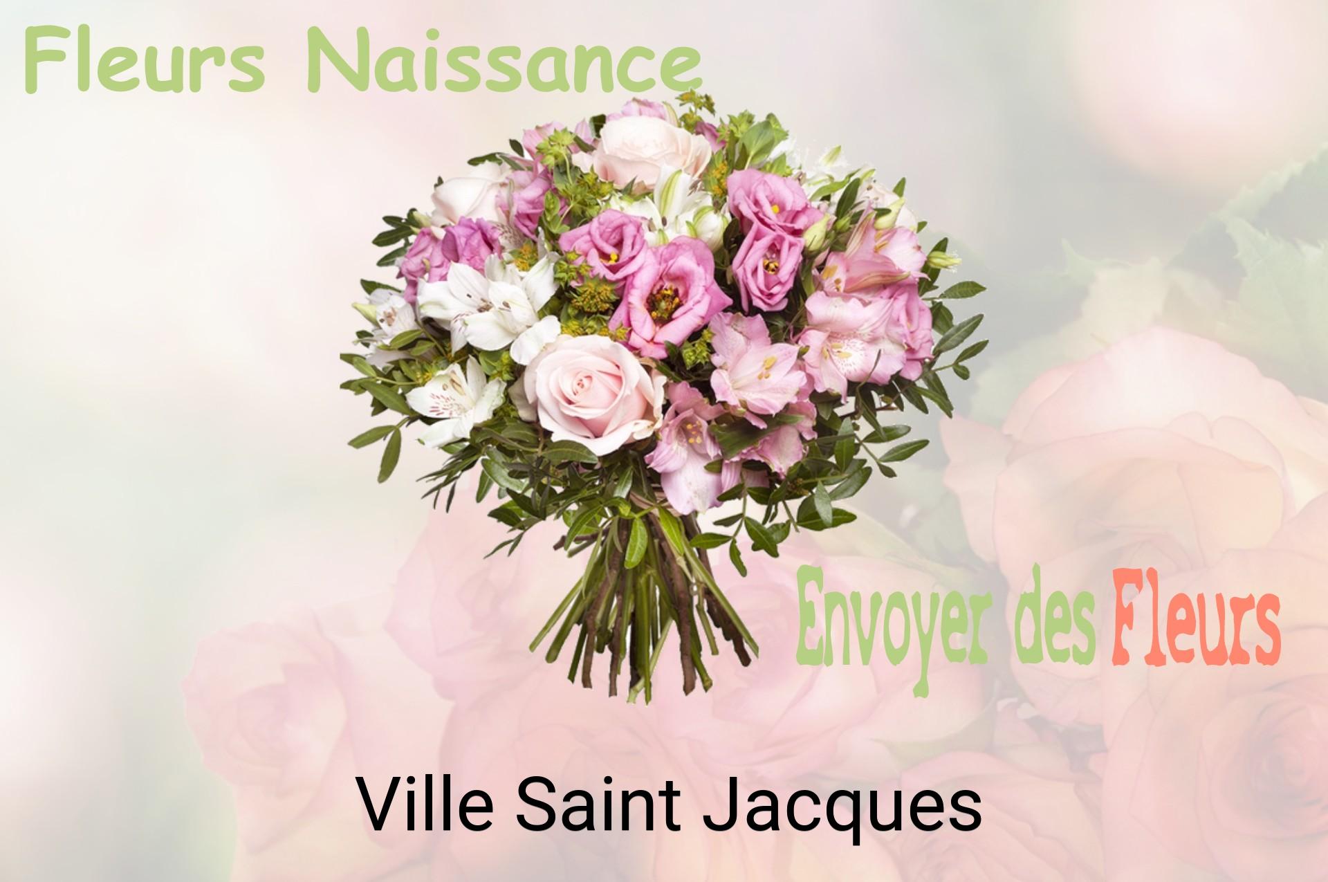 Bouquet de fleurs de naissance livré à Ville-Saint-Jacques